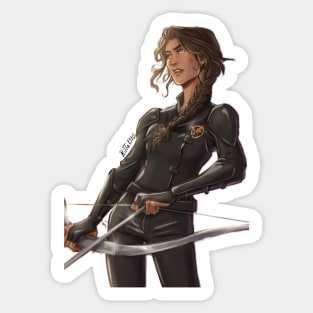 girl on fine Sticker